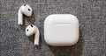 Apple Airpods Pro 4/With free Silicon Case/ANC(Active Noise Cancellation)/One year Warranty.